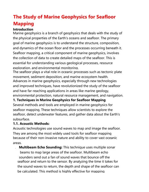 Achievements in Marine Geology and Geophysics - 50 … - raincitystudios.com
