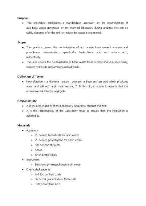 Acid-Base Neutralization Procedure for Lab Waste Management - raincitystudios.com