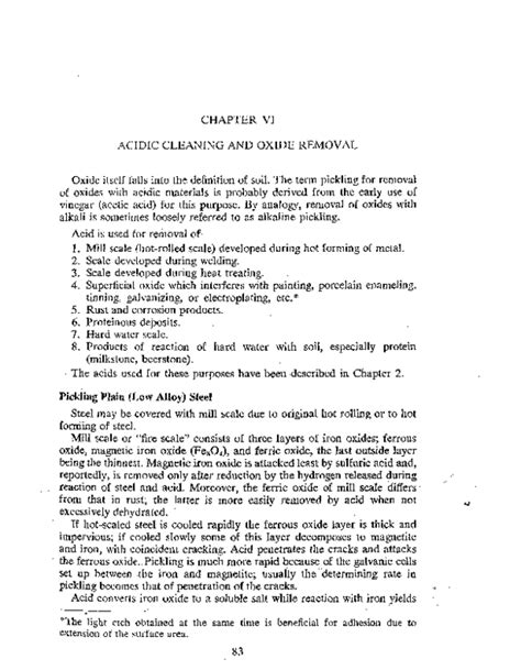 Acidic Cleaning And Oxide Removal - P2 InfoHouse - muktibox.com
