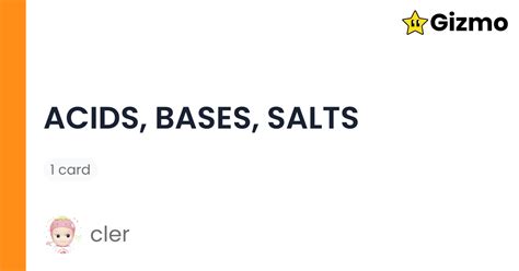 acids bases and salts Flashcards | Quizlet - wintechmobiles.com