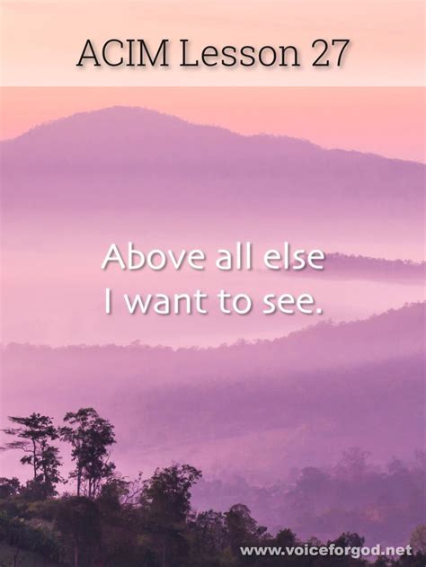 ACIM Lesson 27 A Course in Miracles Workbook Lesson 27 Miracle Quotes