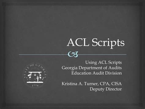 ACL Script