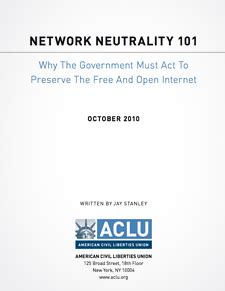 ACLU report Network Neutrality 101 October 2010 pdf