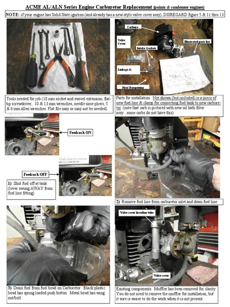 ACME AL ALN Engine Carburetor Replacement pdf