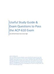 ACP-610 PDF Testsoftware