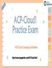 ACP-Cloud1 PDF Testsoftware