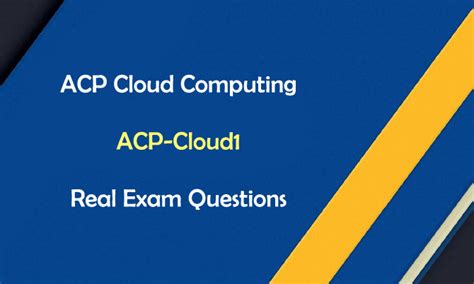 ACP-Cloud1 Prüfungsaufgaben