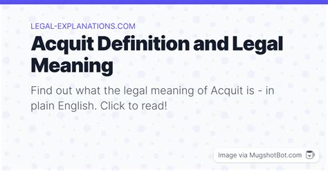 ACQUIT - Definition from the KJV Dictionary - AV1611.com