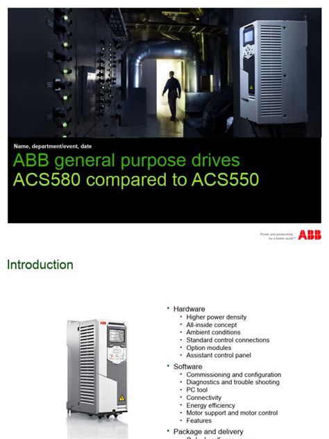 ACS580 Compared to ACS550 RevB