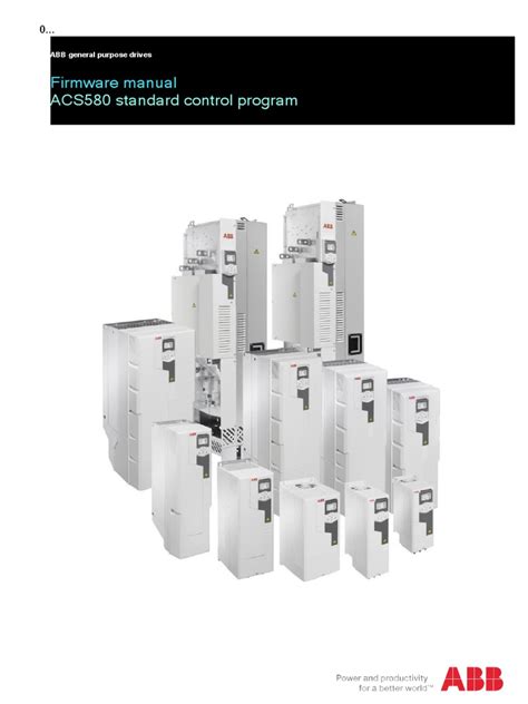 ACS580 drives standard control program