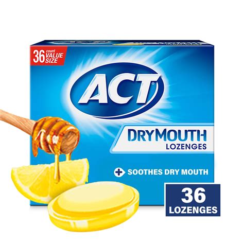 ACT Dry Mouth Lozenges With Xylitol, Sugar Free …