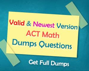 ACT-Math Dumps Deutsch