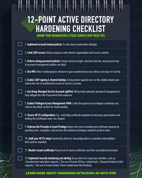 Active Directory Hardening Checklist - Sentinel One - coolestguyplanet.net