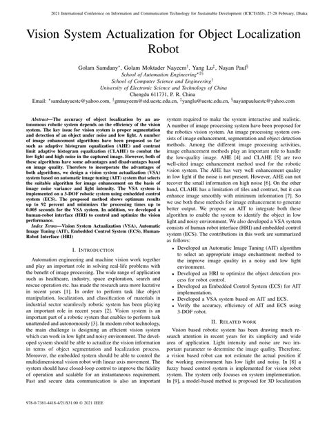 ACTUALIZE VISION SYSTEM AVS FOR OBJECT L pdf