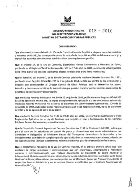 ACUERDO MINISTERIAL 018 pdf