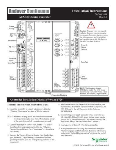 ACX 57xx Series Controller Installation Instructions en