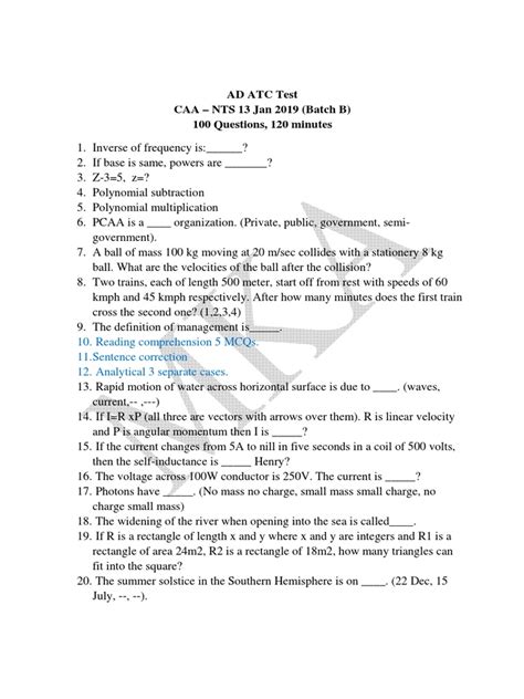 AD ATC CAA Jan 2019 Batch B pdf