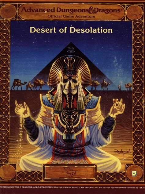 AD D 1st 9199 I3 5 Desert of Desolation