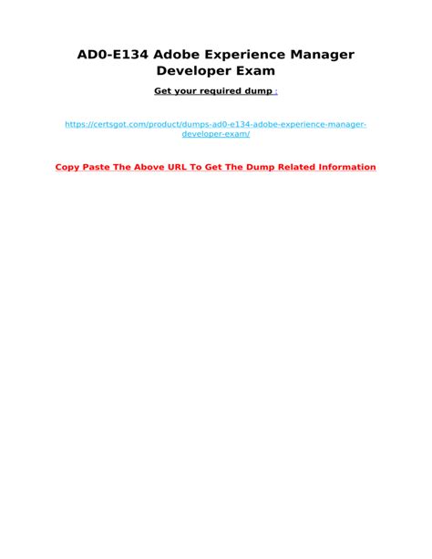 AD0-E134 PDF Testsoftware