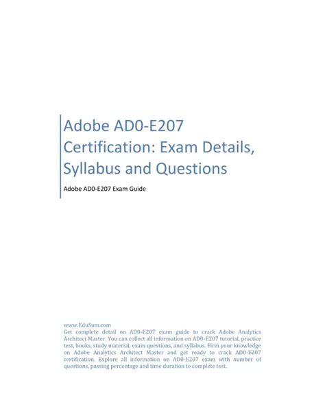 AD0-E207 PDF Testsoftware