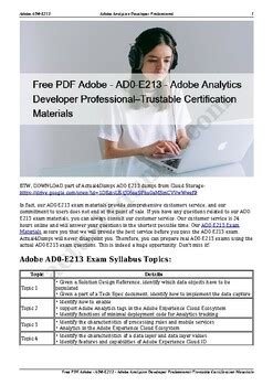 AD0-E213 PDF Testsoftware