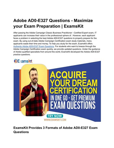 AD0-E327 Prüfungsinformationen