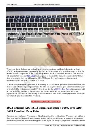 AD0-E330 PDF Testsoftware