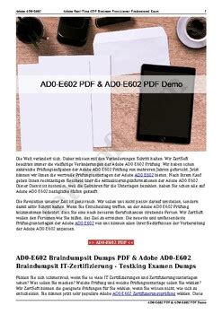 AD0-E602 PDF Testsoftware