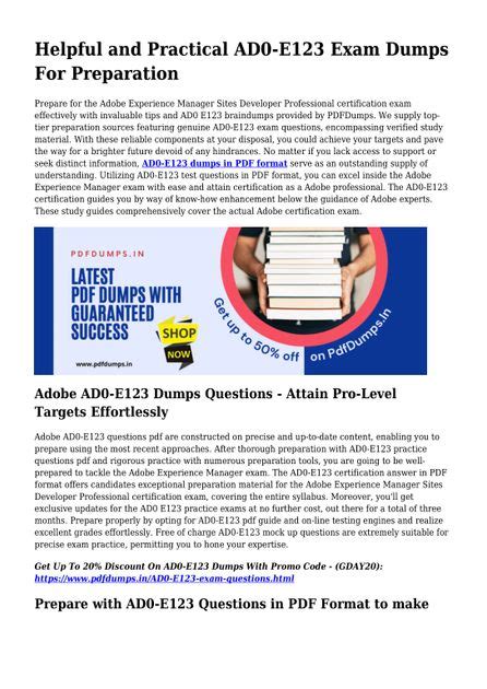 AD0-E603 Prüfungs Guide