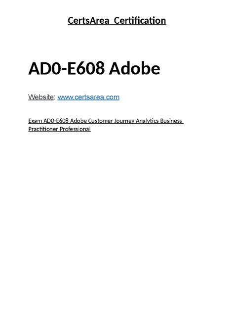 AD0-E608 Zertifikatsdemo