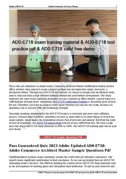 AD0-E718 Examsfragen