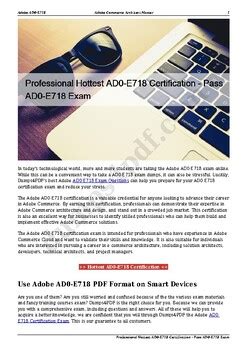 AD0-E718 Prüfungsmaterialien