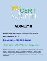 AD0-E718 Pruefungssimulationen
