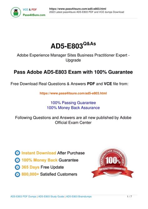 AD5-E803 Zertifizierungsfragen