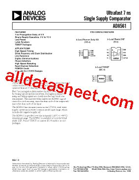 AD8561AN Datasheet(PDF) - Analog Devices