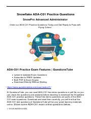 ADA-C01 Probesfragen