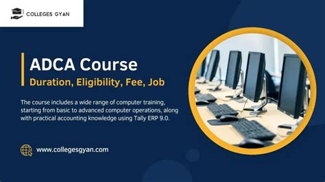 ADCA Computer Course: Full form Job Salary Scope