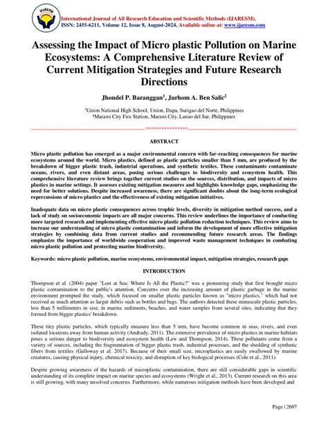 Addressing marine plastic pollution: a systematic literature review - raincitystudios.com