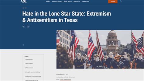 ADL: 'Hate in the Lone Star State' report finds extremism on the rise in Texas