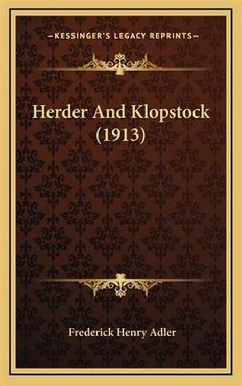 ADLER 1913 Herder and Klopstock pdf