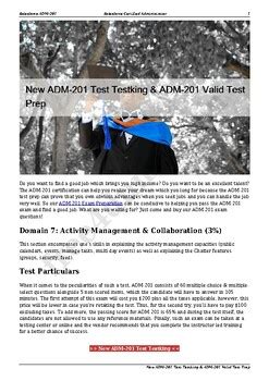 ADM-201 Testking