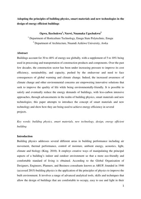 Adopting the principles of building physics, smart materials and new ... - wintechmobiles.com