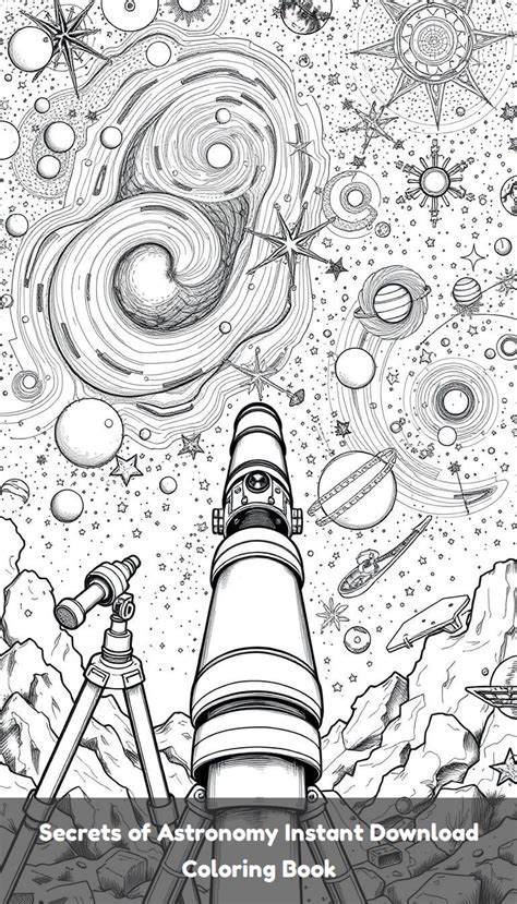 Adult Coloring Pages Astronomy - Etsy - wintechmobiles.com