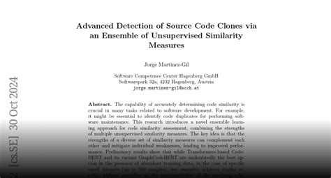 Advanced Detection of Source Code Clones via an Ensemble of ... - coolestguyplanet.net
