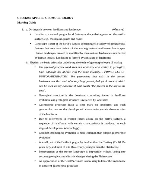 Advanced Geomorphology - Indian Institut | Educatly - wintechmobiles.com
