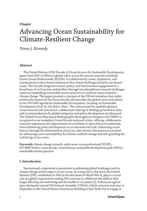 Advancing Ocean Sustainability for Climate-Resilient … - raincitystudios.com