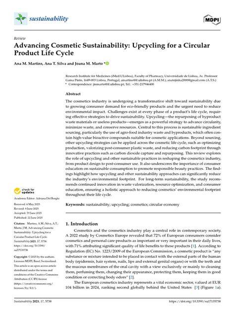 ADVANCING SUSTAINABILITY IN COSMETIC … - raincitystudios.com