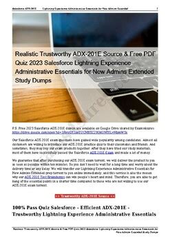 ADX-201 PDF Demo