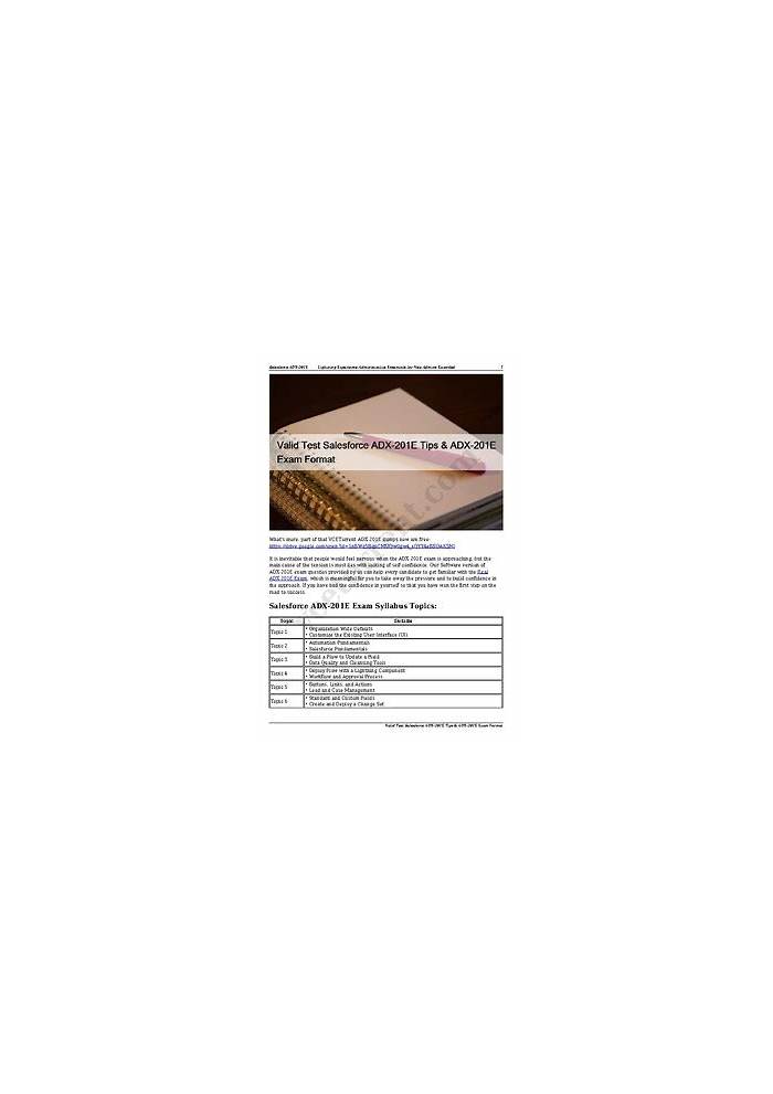 ADX-201E Test Duration