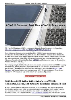 ADX-211 Online Training Materials